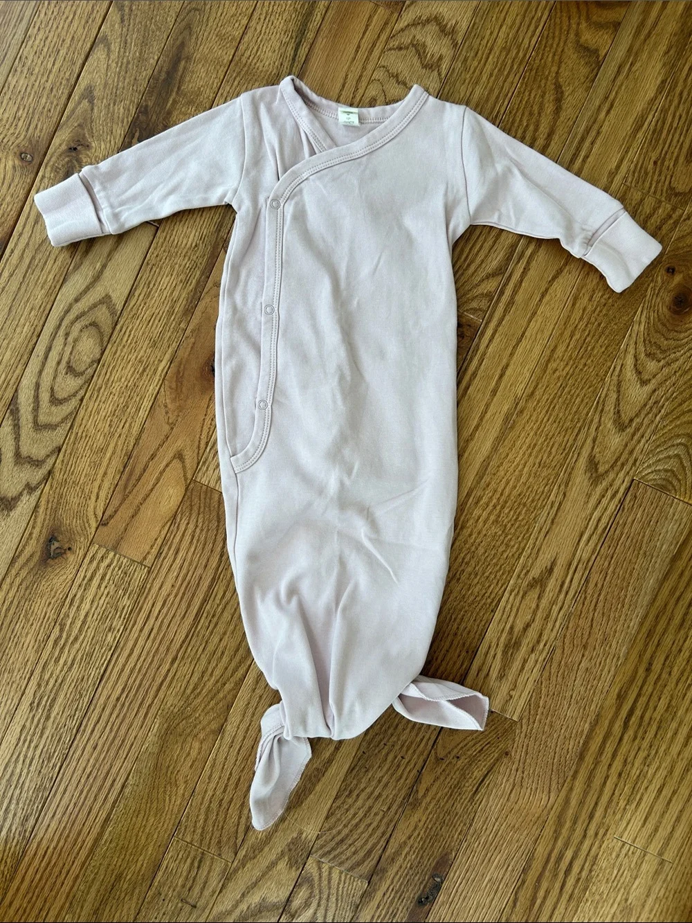 Colored Organics Baby Knot Gown in Light Pink 0-3 Months NWOT